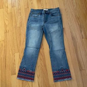 Size 27 Tory Burch jeans perfect condition!
